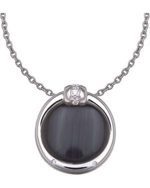Orphelia Dames 925 Sterling Zilveren Ketting Met Hanger - Zwart