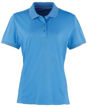 PREMIER Ladies Coolchecker Pique Polo Shirt (Sapphire) - Blue