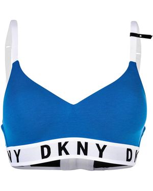 DKNY Cozy Boyfriend Draadloze Push-Up Bustier - Blauw
