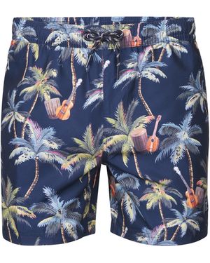 Petrol Industries All-over Print Zwembroek Wavecrestway - Blauw