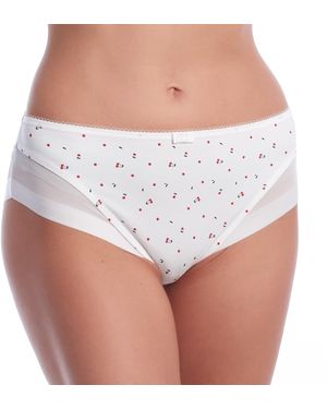 DIM Royale Slip Met Tule D0A63 Voor - Wit