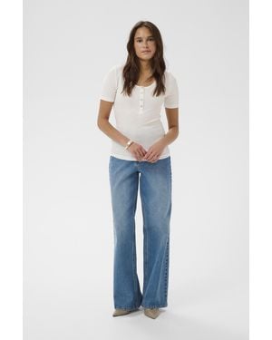 Kaffe T-Shirt Kaamy T-Shirt Slim Fit - Blauw