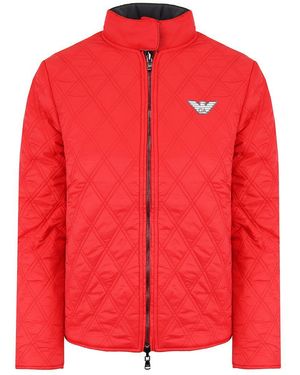 Armani Emporio Logo Reversible Jacket - Red