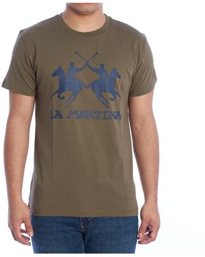 La Martina Ymr001-Js206 Regular Fit Short Sleeve T-Shirt - Green