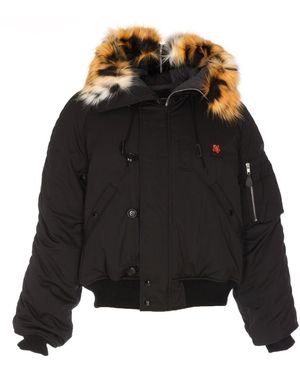 KENZO Plain Bomber Jacket - Black