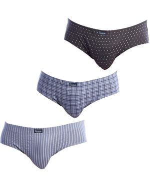 Abanderado Pack-3 Briefs Essential Prints A0080 - Blue
