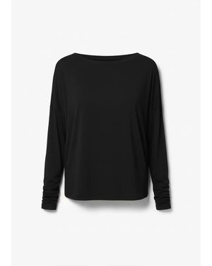 Basiclo Viscose Oversize Longsleeve - Zwart