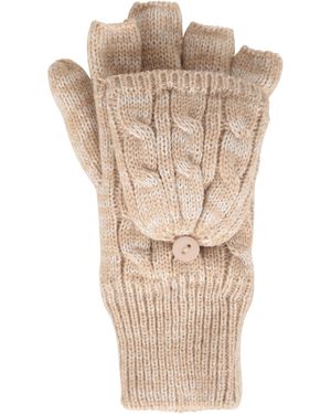 Mountain Warehouse Faux Fur Gevoerde Vingerloze Handschoenen - Naturel