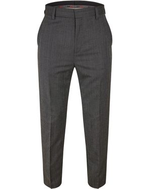 HUGO Katoenen Rechte Pantalon - Grijs