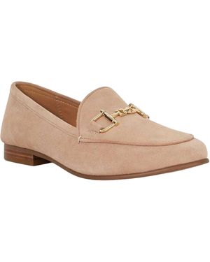 Dune Glair Suede Instappers - Naturel