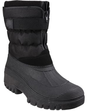 Cotswold Chase Snow Boots Textile - Black