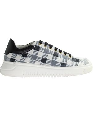 Armani Emporio Chequered Trainers - Grey