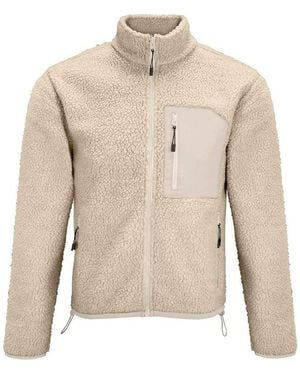 Sol's Adult Fury Sherpa Fleece Jacket (Shear/ - Natural