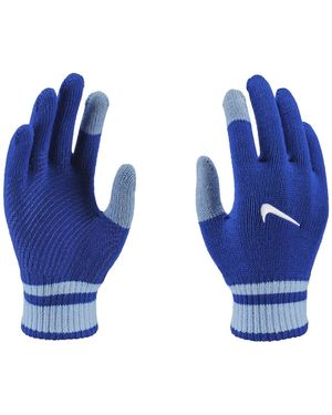 Nike Y Gripped Knitted Gloves - Blue
