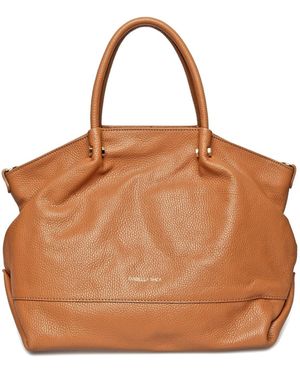 Isabella Rhea Cognac Rundleer Tas - Bruin
