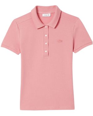 Lacoste Piqué Stretch Poloshirt - Roze
