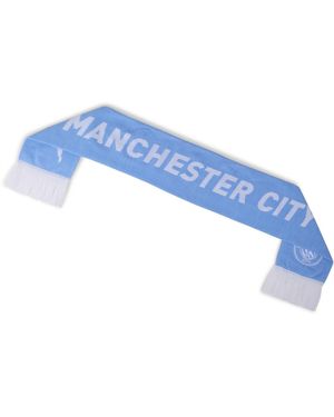 PUMA Sjaal Voor Volwassenen Van Manchester City Fc, Geweven, Uit De Essential-Collectie (Lichtblauw)