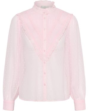 Kaffe Shirt Met Lange Mouwen Kaleonora Shirt Met Lange Mouwen Regular Fit - Roze