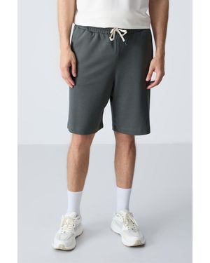 TOMMY LIFE Cotton-Blend Sweat Shorts - Grey
