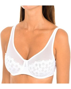 DIM Generous Broderie 00Asd Underwire Bra - White