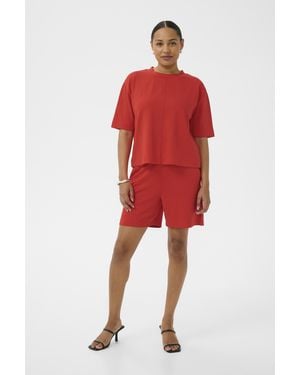 Kaffe T-Shirt Kaannie T-Shirt Baggy Fit - Rood