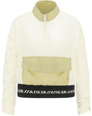 myMo Windbreaker Olijf Wol Wit