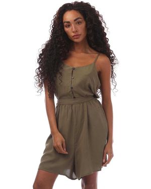 ONLY Nova Carly Effen Playsuit (groen) - Bruin
