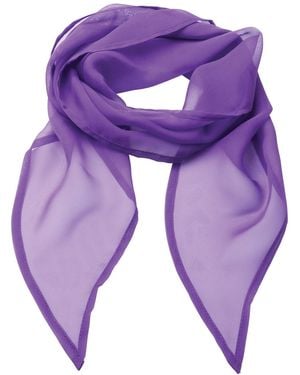 PREMIER Ladies/ Work Chiffon Formal Scarf (Rich) - Purple