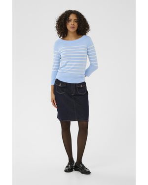 Kaffe Pullover Kalizza Pullover Tight Fit - Blauw