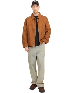 Jack & Jones Jack And Jones Ron Denim Katoen Loose Fit Jeans (Blauwe Denim) - Bruin