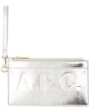 A.P.C. Markt Clutch Tas - Wit