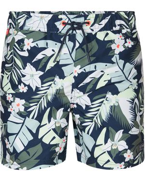 Petrol Industries All-over Print Zwembroek Covecrest - Blauw