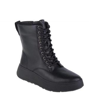 Fitflop Fit Flop F-Mode Leren Enkellaarsjes - Zwart