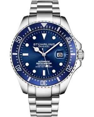 Stuhrling And Depthmaster Automatic 42Mm - Blue