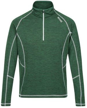 Regatta Yonder Quick Dry Vochtigheid Wicking Half Zip Fleece Jasje (eden) - Groen