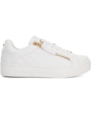 Dune Vrouwen Eisel Gequilt Flatform Sneakers - Wit