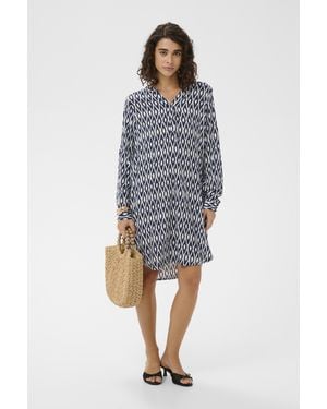 Kaffe Jurk Kamarana Jurk Regular Fit - Blauw