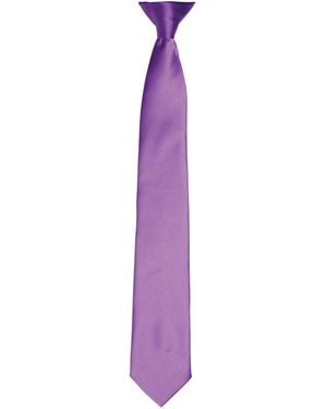 PREMIER Colours Satin Clip Tie (Rich) - Purple