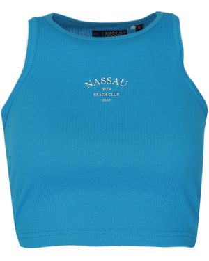 Nassau Beach Short Tanktop Nb231034 Nb Logo - Blauw