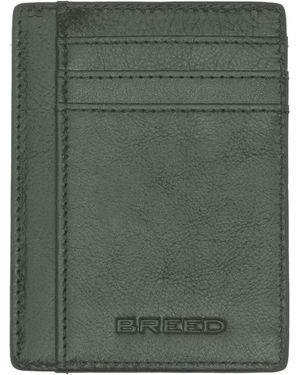 Breed Chase Genuine Leather Front Pocket Wallet - Green