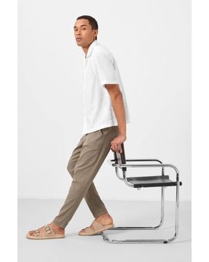 TOMMY LIFE Straight-Leg Gabardine Chinos - White