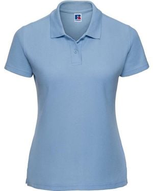 Russell Ladies Classic Plain Polycotton Polo Shirt (Sky) - Blue