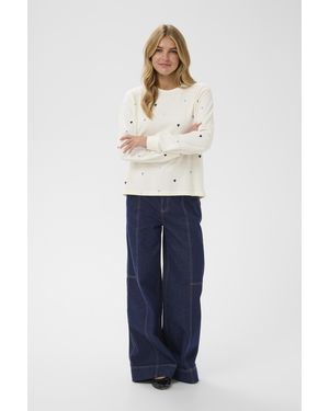 Saint Tropez Trackjacket-Sweat Johannisz Trackjacket-Sweat Regular Fit - Blauw