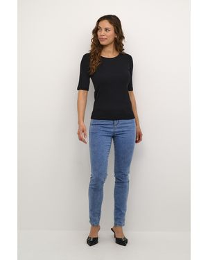 Kaffe T-Shirt Kacarna T-Shirt Slim Fit - Blauw