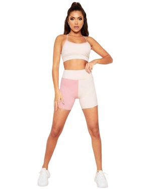 Missy Empire Missy Empire Kleurblok Sport Shorts - Oranje