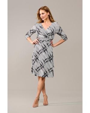 Mart Visser July Print Jurk Creme - Zwart