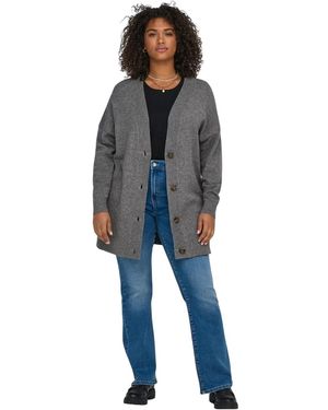 ONLY V Hals Relaxed Fit Vest (Chocolade) - Blauw