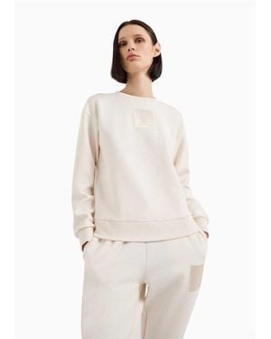 ARMANI EXCHANGE Crew Hals Regular Sweatshirt (Licht) - Wit