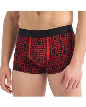 Guess Boxershorts En T-Shirt Set Voor - Rood