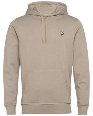 Lyle & Scott Merk Kaki Rookbeige Pull-over Hoodie - Grijs